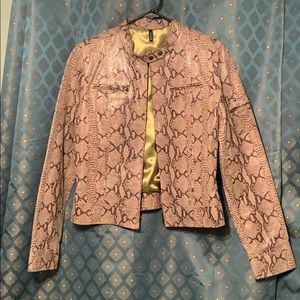 PowWow genuine leather jacket. Medium